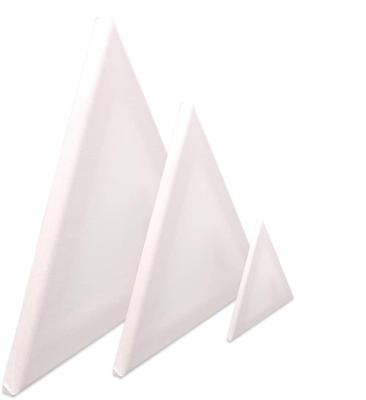 China Triangle Stretched Painting Wholesale 3 Pcs Empty Canvases 15 20 30cm For Artist Painting for sale