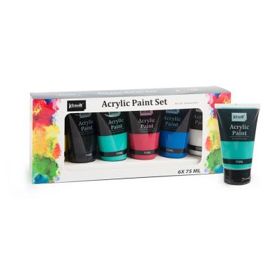 China Wholesale Artist Acrylic Color Paints Low Price 75ml Painting / Drawing Set for sale