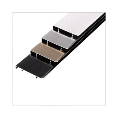 China Contemporary Hot Selling Customized Metal Aluminum Alloy Flooring Accessories Molding Skirting Line for sale