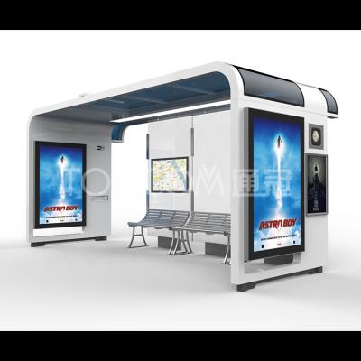 China Newly Design Intelligent Smart Booth Digital Bus Stop for sale