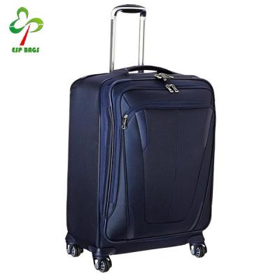 China High Quality PU Luggage Chair Multi Directional Spherical Four Wheels PU Luggage Nylon Bag for sale