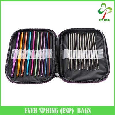 China PACKAGING BAG High Quality Fashion Leather Knitting Needle Holder, Crochet Hook Needle Holder for sale