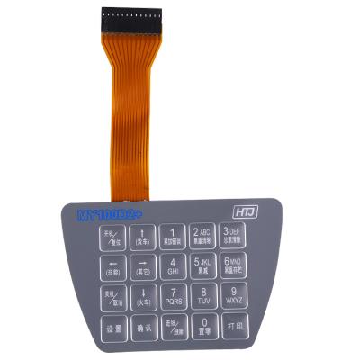 China High Quality Custom Telecom Equipment Round Tactile Membrane Switch for sale