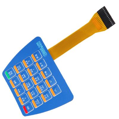 China Telecommunication equipment low MOQ and fast delivery Shenzhen smt membrane keypad electronic switch for sale