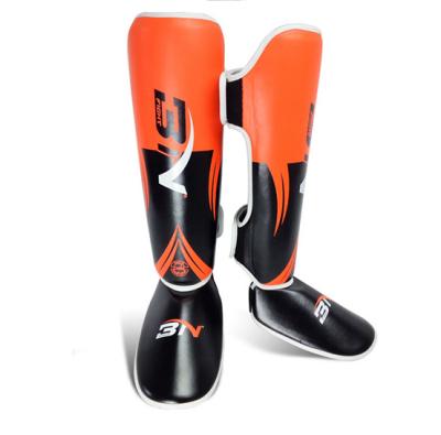 China PU Muay Training Shin Protector Boxing Shin Guards Instep Protector Thai Boxing Calf for sale