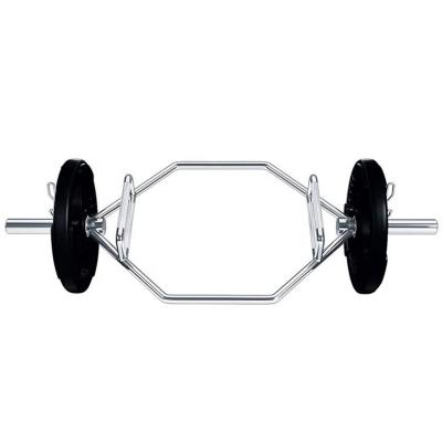 China Wholesale Eco-Friendly Gym Weightlifting Hex Trap Barbell Bar With Knurled Ring Buckle Grips, For Powerlifting Press And Push-ups for sale