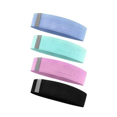 China Wholesale Custom Elastic Non-slip Durable Fabric Fitness Exercise Workout Loop Yoga Resistance Bands for sale