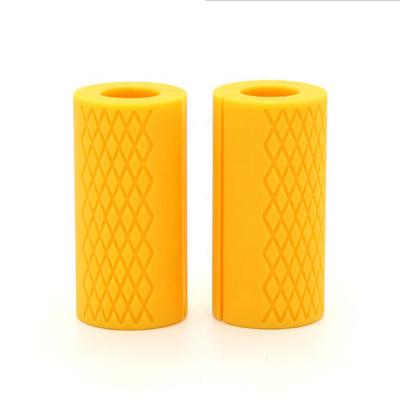 China New Style Low MOQ Fitness Weightlifting Eco-Friendly Training Silicone Barbell Non-Slip Thick Grip For Dumbbells for sale