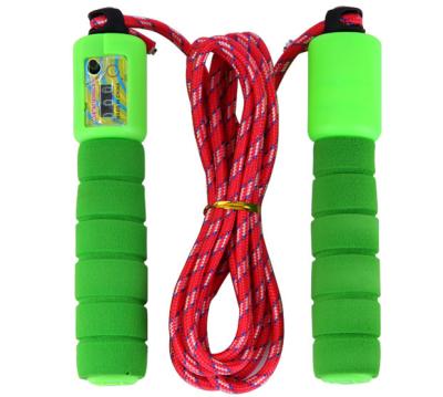 China Plastic+Cotton Adjustable Rope Exercise Fast Speed ​​Counting Skipping Jump Rope Yarn Calories Gym Sports Fitness Accessories for sale