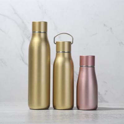 China Designer Sports PORTABLE Custom Unique Wide Mouth Water Bottles Equipped Big Stainless Steel for sale