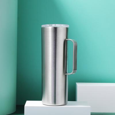 China PORTABLE Beer Wine Mug Stainless Steel Double Wall Vacuum Insulated Wine Mug Bulk Coffee Mug for sale