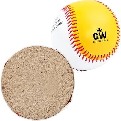 China Modern Official League Baseballs For Training Practice White Balls Bulk PVC PU Leather Baseball Balls Training Rubber Handmade Softball for sale