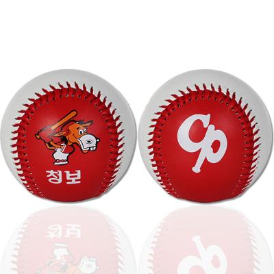 China PVC Cork Core Promotional High Quality OEM Leather Baseball Logo Printing Modern Wholesale Promotional Gift Baseball for sale