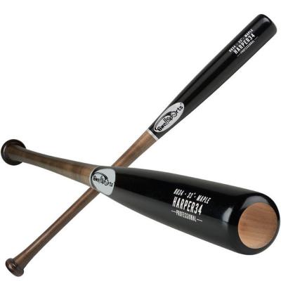 China Wholesale 34inch Game Size Maple Baseball Bat Design Wooden Baseball Bat Customized Baseball Bat New Game for sale