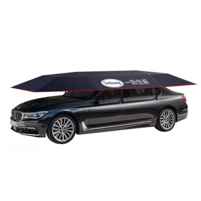 China Semi Automatic Folded Hail Protection Car Umbrella Portable Car Umbrella for sale