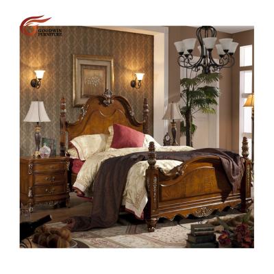 China Other Best Selling Classic Wooden Hand Carving Bedroom Furniture Bed Room Furniture Bedroom A49 for sale