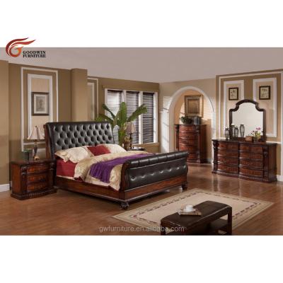 China Other Hot Sales Good Quality Classic Style Bedroom Furniture Solid Wood Bed WA145 for sale