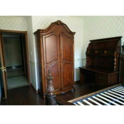 China Two door stable antique wooden wardrobe made with birch wood GF07 for sale