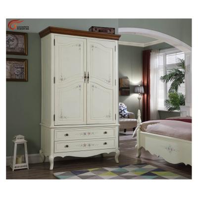 China Other Goodwin Factory Price America Style Bedroom Accessories Bedroom Furniture Solid Wood Wardrobe GL19.1-19.2 for sale