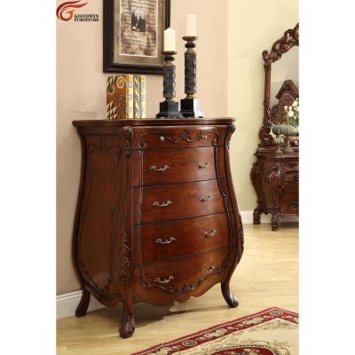 China Other Factory Price Antique Style Wooden Bedroom Furniture Bedroom Furniture Bedroom Accessories Solid Bedroom Drawer Chest GGM233-240 for sale