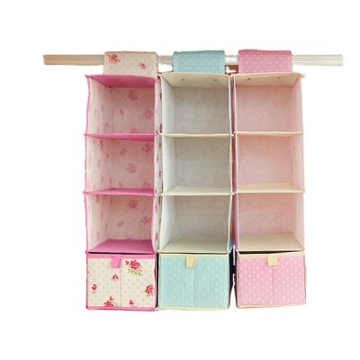 China Durable Wall Hanging Foldable Nonwoven Handbag, Bra, Clothing Storage Organizer for sale