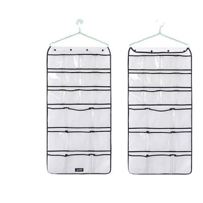 China 22 Pocket Folding Folding PVC Universal Hanging Closet Organizer for sale