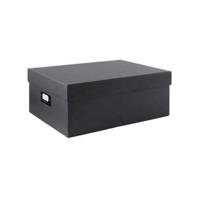 China Viable Folding Storage Box With Lid Desktop Leather Storage Box With Lid Cd Leather Storage Box for sale