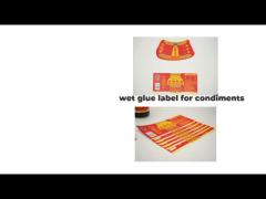 Wet Glue Label &Condiment Bottle Labels