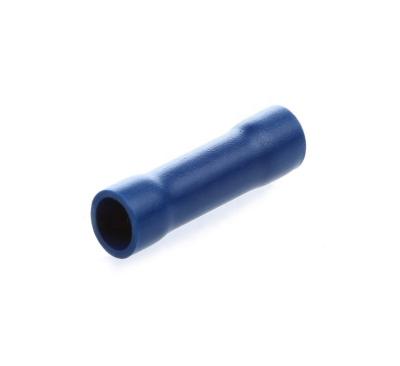 China Blue Butt Connectors Crimp Butt Connector 16-14AWG Fully Insulated Brass PVC Butt Splice Wire Connectors 1.5-2.5mm™; ² for sale