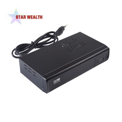 China DVB T2 H.265 digital internet receiver h.265 mpeg4 hi-tech satellite terrestrial terrestrial receiver for European market 24*12*6cm for sale