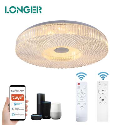 China Tuya Wholesale Smart Living Room Bedroom Outdoor Mounted Modern RGB Control Led Ceiling Light for sale