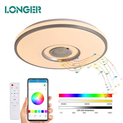 China Contemporary High Lumen RGB Music APP Control 36W Led Ceiling Lamp Bedroom Smart LED Ceiling Light for sale