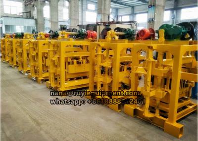 China semi-automatic concrete block machine for hollow blocks paving blocks for sale