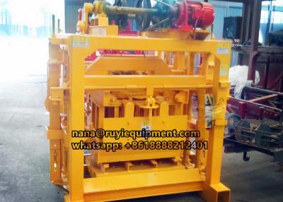 China 4-40 semi-automatic concrete hollow block solid block making machine for sale