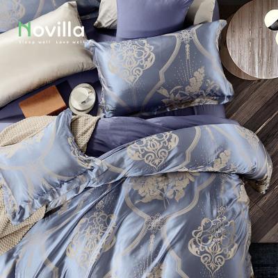 China Wholesale Anti-Static King Size Comforter Cover Set Hotel Bedding Set Silk Bedding Sets 7 Pieces for sale