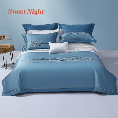 China Anti-Static Comforter Sets Luxury Bedding Hotel Comforter Blanket Bedding Set 100% Cotton King Size Bed Sets for sale