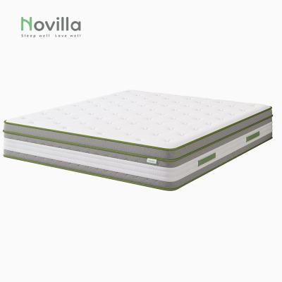 중국 Wholesale Foldable Luxury Hotel Mattress King Queen Size Memory Foam Pocket Spring Euro Top Mattress For Apartment Dorm 판매용