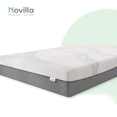 China Full Queen King Size Mattress With Foldable Twin High Quality Knitted Fabric Gel Memory Foam Hybrid Mattress Roll In A Box Te koop