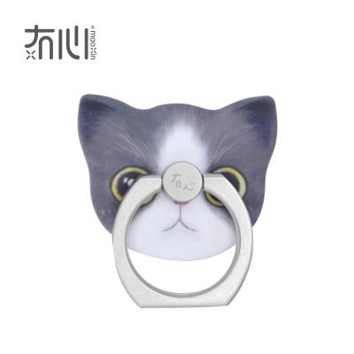 China Hot Selling Zinc Alloy Finger Ring Holder 360 Degree Rotating Mobile Phone Ring Stand for sale