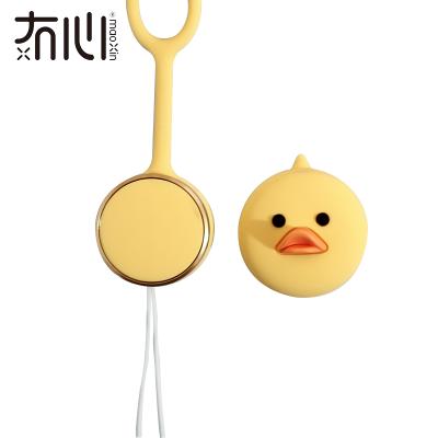 China New Arrival Maoxin Small Duck Silicone Cute Bear Cartoon Soft Silicone Necklace Lanyard For Mobile Phone Straps for sale