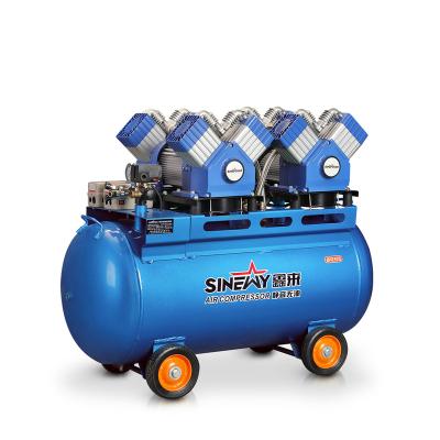 China New Technology Oil Free Long Life Free Sample 220 Volt Electric Ultra Quiet Mobile Oilless Heavy Duty Air Compressor for sale