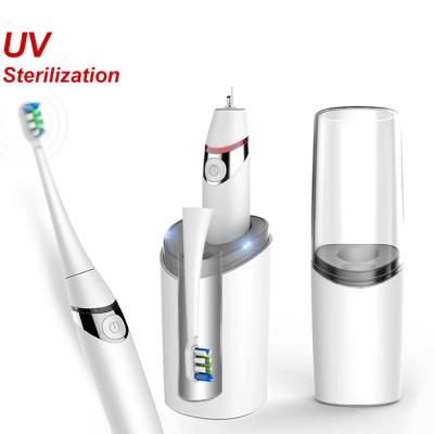 China Wholesale Foldable Ultrasonic Travel Ipx7 Waterproof Oral Rechargeable Portable Adult Smart One Case Sonic Electric Toothbrush With Uv for sale