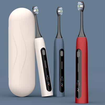 China Best Quality and Low Price Battery Operated Teeth Whitening Quiet Electric Toothbrush with Trawal Case for sale