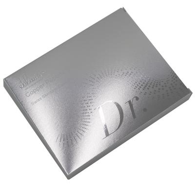 China Luxury Silver Cosmetic Corrugated Box Packaging For Hydrating mask for sale