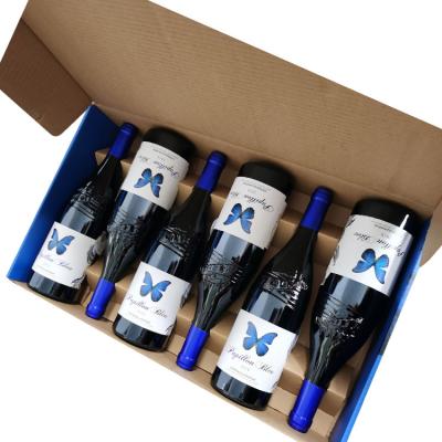 China Vino de encargo colorido impreso resistente de 6 paquetes de las cajas de regalo del anuncio publicitario en venta