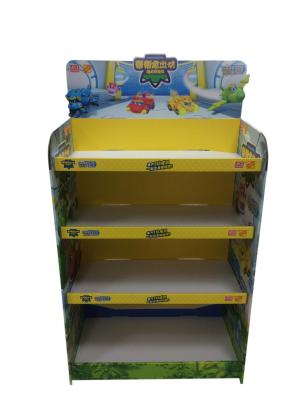 China Advertising Cardboard Counter Display Flooring Racking POP Store Shelf Display for sale