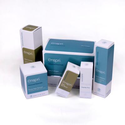 China Unique Skincare Packaging Boxes With Luxury Custom Design Light Color Paper Wholesale for sale