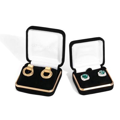 China Staande sieraden Velet Box Voor ring oorbellen verpakking en creatieve sieraden verpakking Te koop