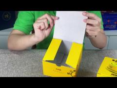 Yellow corrugated mailer box