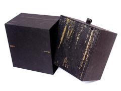 Black  Fragrance oil candle box